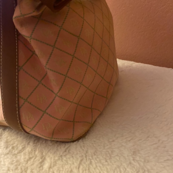 Dooney & Bourke Pink Signature Hobo Bag - Picture 4 of 16